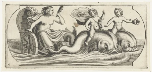 Amfitriitti vaunuissa Nouveau Livre des Dieux et Deeßes De la Marine Bouckje of Sea Gods and Goddess (sarjan nimi)