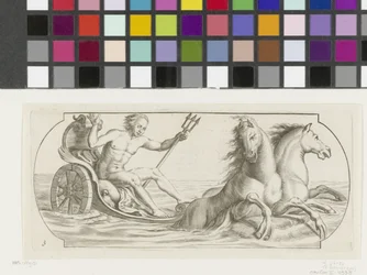 Neptú en un carro Acabat del Nouveau Livre des Dieux et Deeßes De la Marine Bouckje of Sea Gods and Goddesses (títol de la sèrie)
