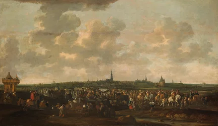 Espanjan miehitysjoukkojen lähtö Bredasta 10. lokakuuta 1637