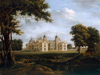 Charlton Park, n. 1800 (öljy paneelissa)