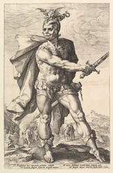 Mucius Scaevola, sarjasta The Roman Heroes, 1586