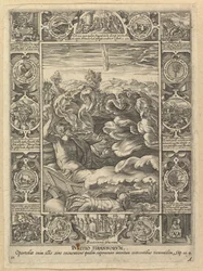 Punitio Malorum, teoksesta Allegories of the Christian Faith, julkaisusta Christian and Profane Allego....n.d.