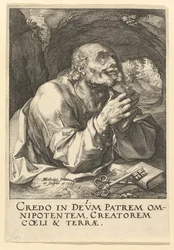 Pyhä Pietari, Kristuksesta, Apostoleista ja Pyhästä Paavalista uskontunnustuksen kanssa, 1589.