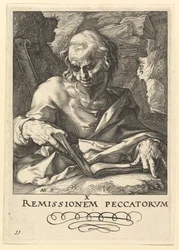 Pyhä Simon, Kristuksesta, Apostoleista ja Pyhästä Paavalista uskontunnustuksen kanssa, n. 1589.