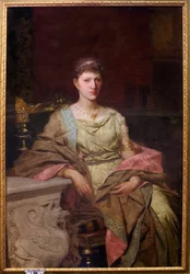 Tyszkiewiczin muotokuva (?). Peinture de Henryk Siemiradzki (1843-1902), huile sur toile