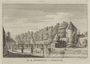 Näkymä Sint Andriespoortille Amersfoortissa St. Andriespoort Amersvoortissa (otsikko esineessä)
