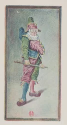 Punchinello, Kolme neljäsosaa oikealle, n. 1887.