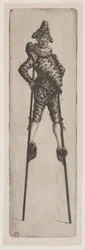 Punchinello paaluilla, n. 1888.