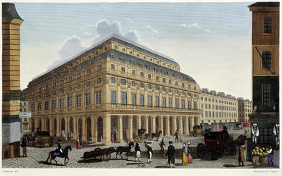 Ranskalainen teatteri. Kaiverrus Courvoisier