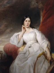 Oopperalaulaja Maria Malibran-Garcian muotokuva 1808-1836 Desdemonana, 1830.