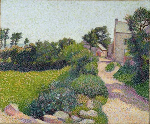 Tie auringonvalossa, n. 1887 (öljy kankaalle)
