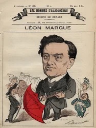 Sarjakuva Guillaume Leon Marguesta 1828-1888 - elokuvasta "Les Hommes d