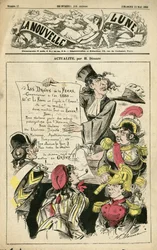 Henri Demaren (1846-1888) kuvitus La Nouvelle Lunen kanteen