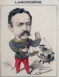 Jean Marie Arthur Labordere, ranskalainen sotilas, poliitikko, Seinen senaattori - Henri Demaren sarjakuva elokuvassa "Les Hommes d