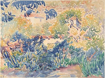 Taiteilijan puutarha Saint-Clairissa, 1904-5.
