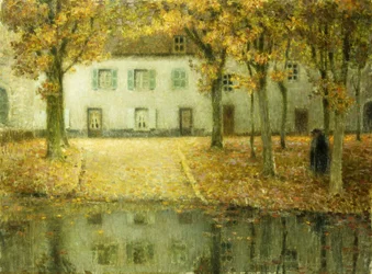Pieni paikka Eau-joen rannalla Chartressa; Petit Place au bord de l
