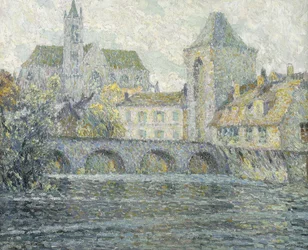 Moretin maisema, silta; Paysage Moret, Le Pont