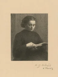 Lukeva nainen