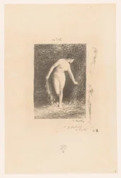 Diana ontkleedt zich om te baden Diana Gedichten van André Chénier (sarjan nimi) Kuvituksia André Chénierin runoihin (sarjan nimi)