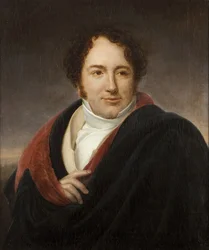 Muotokuva oopperalaulaja Luigi Lablachesta (1794-1858) Riesener, Henri-Francois (1767-1828). Öljy kankaalle, koko : 66x55, , Yksityiskokoelma