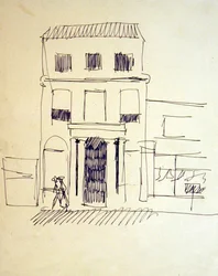 London Street hahmoilla; Nainen Promenader