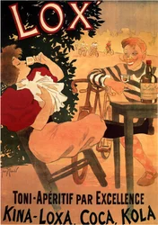 Lox Toni-Aperitiu per excel·lència. Kina-Lox, Coca, Cola, 1895 finlandès