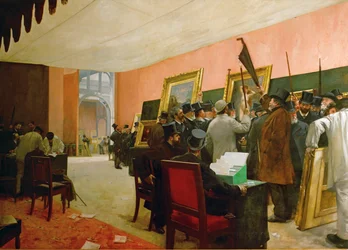 Maalauksen tuomariston istunto Salon des Artistes francais