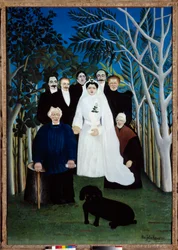 Häät noin 1905. Henri Rousseaun maalaus dit Le Douanier (1844-1910)