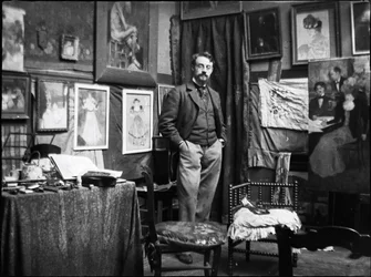 Henri Matisse Henri Evenepoelin työpajassa, 1897.