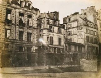 Näkymä Parisian Street -kadulta kohti Hotel de Villeä, n. 1851 (kalotyyppikuva)