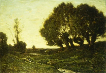 Metsäinen maisema puron kanssa, 1903