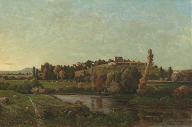 Maisema Auvergnessa, 1870.