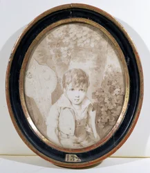 Honore de Balzac (1799-1850) kuusivuotias, 1805 (kynä ja muste ja pesu paperille)
