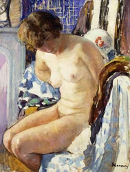 Istuva alaston; Nu Assise,