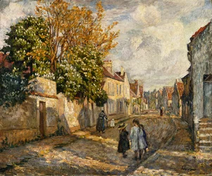 Street Scene, Lagny; Scene de Rue, Lagny,