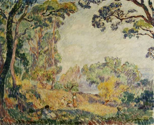 Naisia ja tyttöjä maaseudulla, 1906