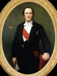 Georges-Eugène Baron Haussmannin muotokuva 1809-1891, noin 1860.