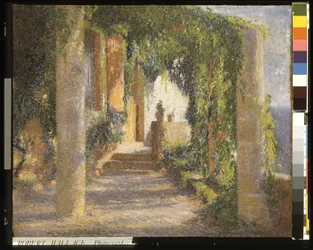 Pergola (La Pergola) (öljy kankaalle)