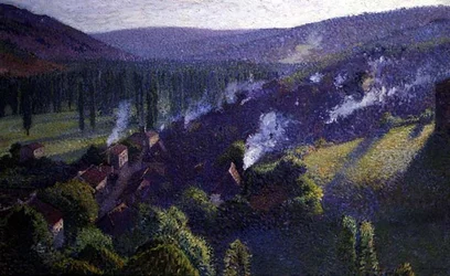 The Valley (öljy kankaalle)