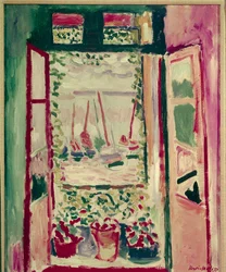 Fenetre ouverte a Collioure 1905 (öljy kankaalle)