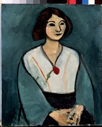 Lady in Green (Nainen punaisen neilikan kanssa)