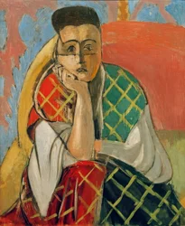 Mademoiselle H.D. Nainen huntu päässään