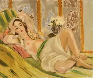 Odaliskia magnolioiden kanssa, 1920 (öljy kankaalle).