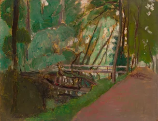Sous-bois, n. 1902-1903 (öljy paperille ja paneelille kiinnitettynä).