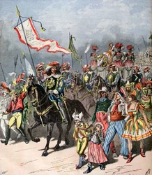 Ranskalainen lihotun härän karnevaali, entisinä aikoina, 1891