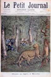 Metsästämässä paennutta leopardia, Meudon, Pariisi, 1897
