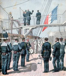 Tervehdys lipulle, Ranskan merivoimien liikkeitä, 1891