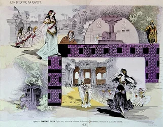 Kohtauksia Charles Camille Saint-Saensin (1835-1921) oopperasta "Samson ja Delilah"