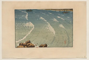 [Nousevan vuoroveden aalto, La Garde-Guérinin ranta (Saint-Briac)]