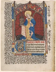 Lehti tuntikirjasta: St. Barbara (6/6 leikattua lehteä)